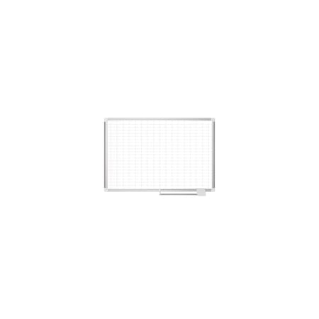 Mastervision 12"x24" Magnetic Planning Dry Erase Board, Aluminum Frame MA0392830A